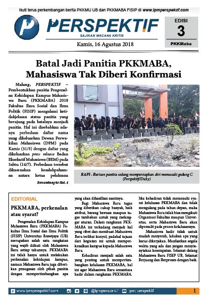 Book Cover: Buletin Maba Edisi 3 Tahun 2018