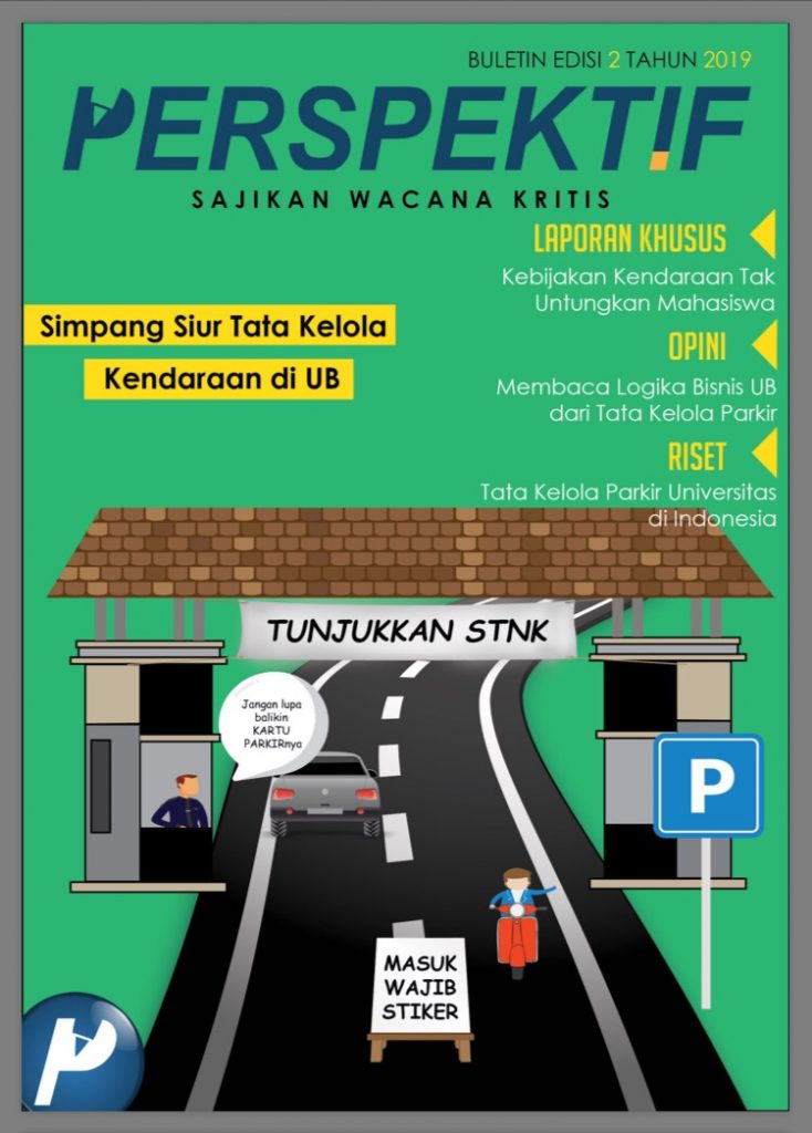 Book Cover: Buletin Bulanan 2019 Edisi 2: Simpang Siur Tata Kelola Kendaraan di UB