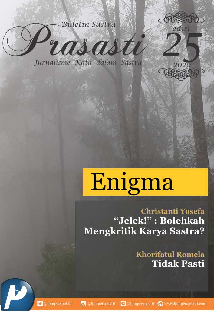 Book Cover: Buletin Prasasti Edisi 25: Enigma