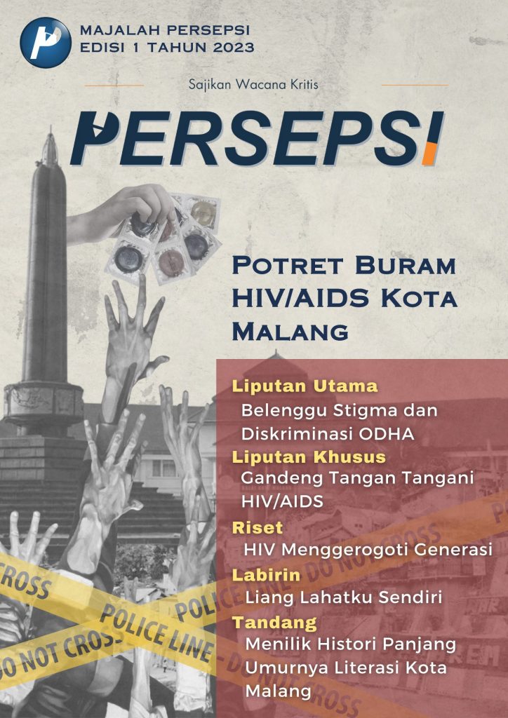 Book Cover: Majalah Persepsi Edisi 1 Tahun 2023: Potret Buram HIV/AIDS Kota Malang